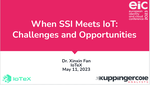 When SSI Meets IoT - Challenges and Opportunities
